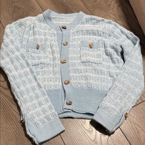 Elegant Blue Women's Sweater